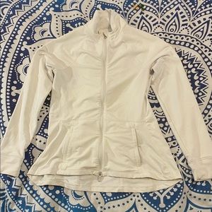 💗👚PETER MILLAR WHITE ZIPUP JACKET👚💗SIZE S SMALL VGUC HIGH QUALITY